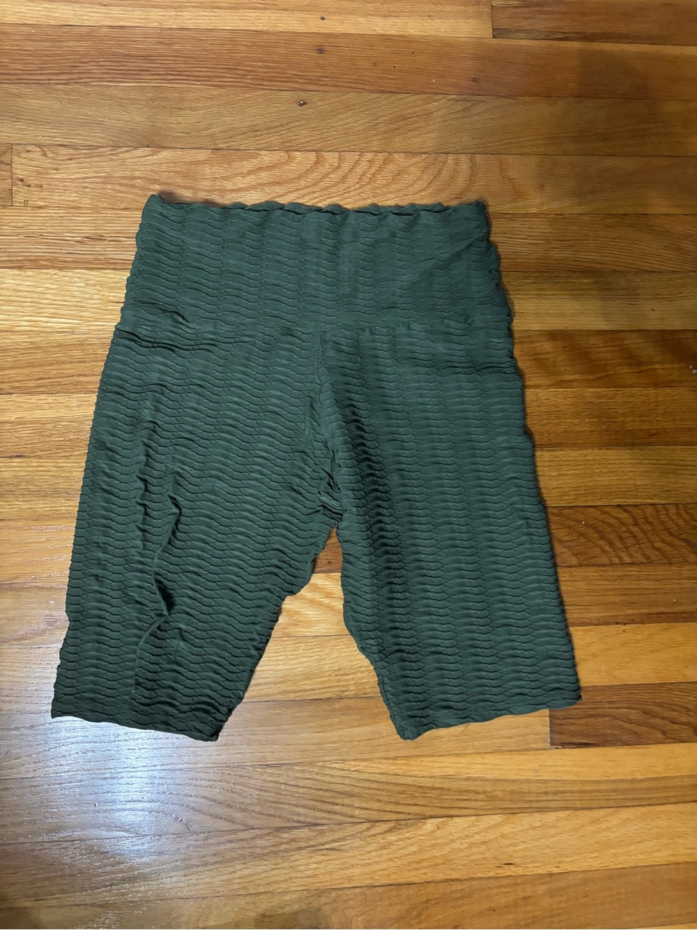 Booty By Brabants Curve Love - Textured Olive Green Bike Shorts